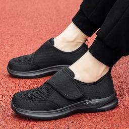 Idosos sapatos para diabéticos das mulheres dos homens tênis tamanho grande mais fertilizante alargamento sapatos ajustável pé inchaço sapato antiderrapante casal - Image 1