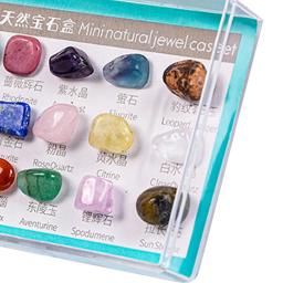 Kit de coleção de pedras preciosas para crianças, rocha e pedra, educação científica, kit mineral para meninos e meninas, presentes para estudantes - Image 4