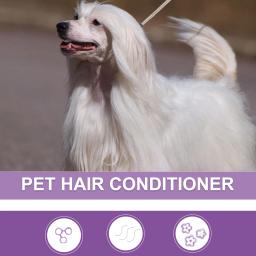 Condicionador de pêlos para gatos e cães, creme condicionador de cabelos macios, cuidado de limpeza sem nós, 50ml - Image 2
