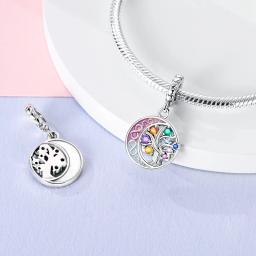 Clipe encantos para pingente pulseira original 925 prata esterlina trevo corrente de segurança zircão urso cão presente grânulo diy jóias fazendo - Image 5