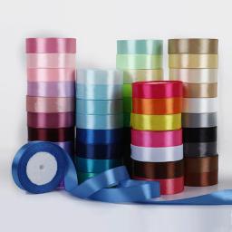 Fitas de cetim de seda para embrulho, suprimentos artesanais, decoração para caixa de presente, DIY, 2cm x 22cm/rolo - Image 4