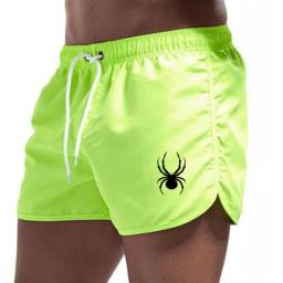 Calções de banho respiráveis masculinos calções de praia confortáveis fitness basquete esportes casuais shorts de verão - Image 2