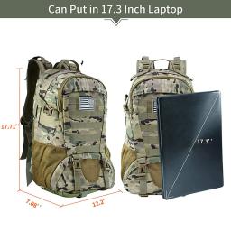 Homens mochilas táticas ao ar livre 35l grande capacidade homem 3 dias molle hking sacos para trekking ao ar livre acampamento mochila saco de viagem - Image 4