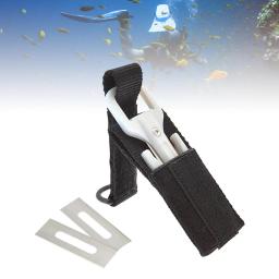 Aço inoxidável Scuba Dive Line Cutter com Webbing, Segurança Snorkeling Facas para Natação, Esportes Aquáticos, Mergulho Livre Surf - Image 2