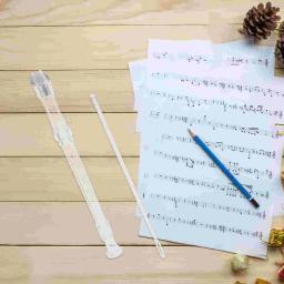 Flauta soprano para crianças, flautas iniciantes, instrumento musical descant, brinquedos com baqueta de limpeza, 8 buracos, tecla G, crianças, 1 conjunto - Image 5