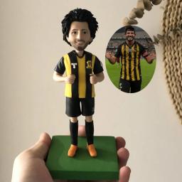 Estatuetas de jogador de voleibol com bola fantasia fantoche, modelo personalizado, bonecas esportivas, lembrança presente, BR515 - Image 3