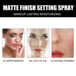 Eelhoe maquiagem configuração spray acabamento fosco à prova dwaterproof água de longa duração óleo controle refrescante rápida fundação fixer compõem spray - Image 3