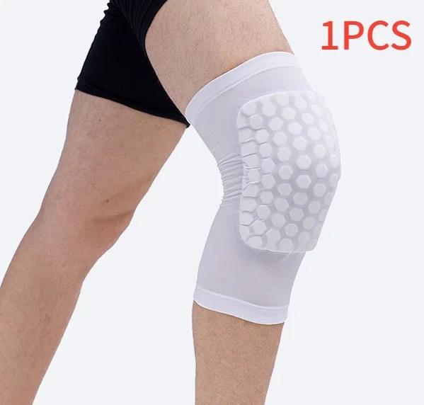 Joelheira Honeycomb para Basquete e Voleibol - Protetor de Joelho com Compressão e Suporte para Futebol
