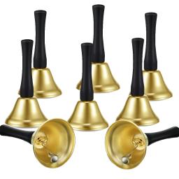 Punho de madeira Jingle Bells, Sinos De Mão De Metal, Natal Santa Call Bell, Decoração de Casa Suprimentos, Natal e Presentes de Ano Novo - Image 1