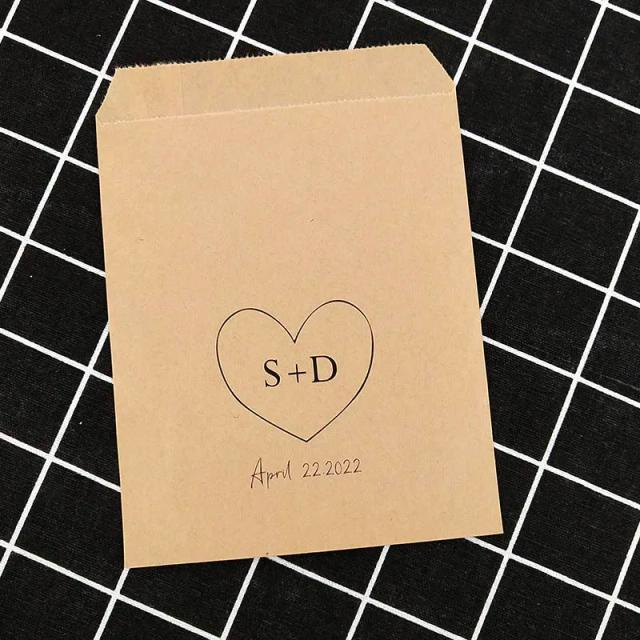 Sacos de Papel Kraft Personalizados para Casamentos: Doces, Presentes e Muito Mais NPZD20230904002