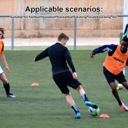 25 peças disco de treinamento futebol plástico marcação coaching cones esporte portátil basquete skate treinamento iniciantes - Image 6
