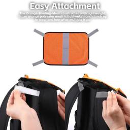 Laranja Caça Painel De Segurança, Alta Visibilidade, Mochila Capa, Acessórios Ao Ar Livre, Camping Engrenagem, Mochilas, Tendas, Persianas - Image 2