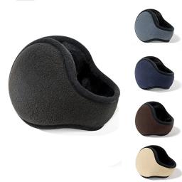 Inverno unisex quente pele earmuffs para homens veludo orelha muffs engrossar mais quente capa de orelha ao ar livre ciclismo esqui protetor de orelha de pelúcia novo - Image 6