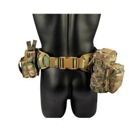Yakeda-Multifuncional Outdoor Tactical Cinto, CS Caça Paintball Belt, Cinto de Combate, 5Pcs Set - Image 4