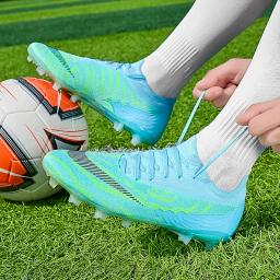 Qualidade Futebol Chuteiras Sapatos com Chuteiras, Durável e Leve, Confortáveis Botas de Futebol, Ao Ar Livre, Futsal Genuine, Cravejado Tênis, Atacado - Image 4