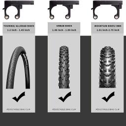 Clipe de parede da bicicleta ajustável montagem rack mtb estrada armazenamento pendurado gancho titular ciclismo estacionamento fivela na garagem casa - Image 4