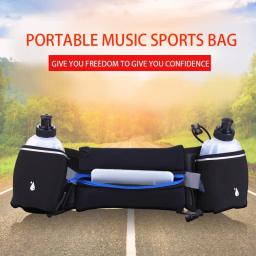 Bolsa de cinto de hidratação para homens e mulheres, cintura, corrida, corrida, garrafa de água, fitness, ginásio, esporte, carteira, leve, ao ar livre, carteira - Image 3