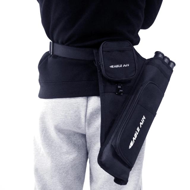 Conjunto Completo de Equipamento para Tiro com Arco: 3 Tubos, Seta Hip Quiver, Cinto Ajustável e Bolsa de Armazenamento para Treinamento