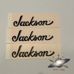 Waterslide Transferência Guitarra Pescoço Cabeça Adesivo, Adequado para JACKSON Guitarra Elétrica, Headstock Logo, Decalque, 3pcs - Image 3
