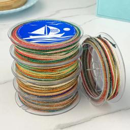 Fio de algodão 1.2mm segmento tingido corda de algodão sonhador espumante céu estrelado corda tecida novo estilo chinês fio de brinquedo cultural - Image 2