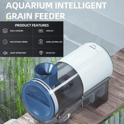Alimentador Automático de Peixes com Suporte Temporizador, Dispensador Elétrico De Alimentos De Peixes, Aquários ou Aquários, Modo Automático ou Manual - Image 1