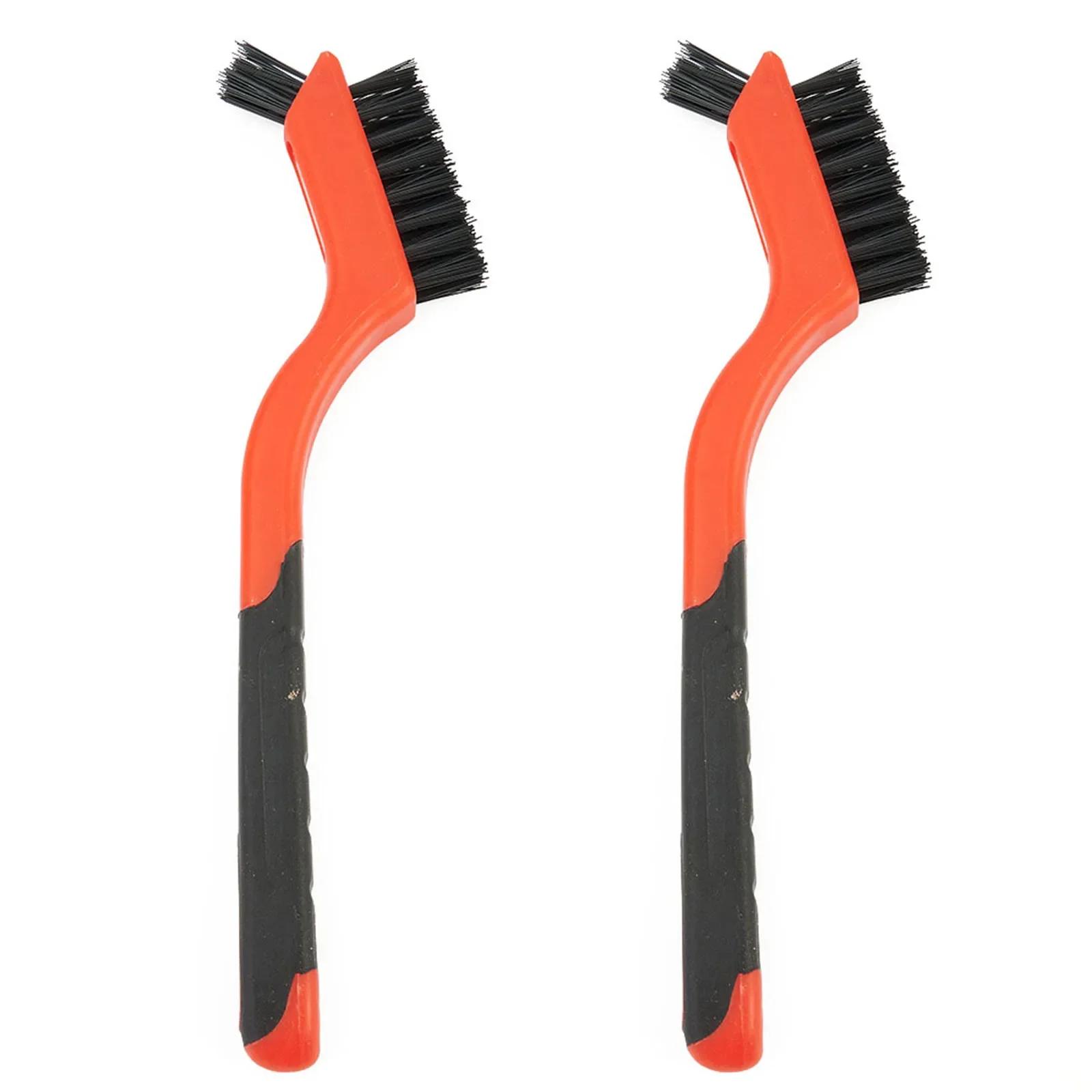 Escova de Arame para Removedor de Ferrugem, Latão, Nylon, Aço, Polimento, Metal, Burring, Ferramenta de Limpeza, 2PCs, 7in - Image 1