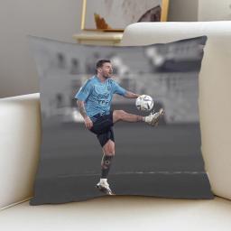 Capa de almofada l-lion messi quarto quarto escritório cafeteria carro dakimakura almofadas sala de estar fronha estrela de futebol presente - Image 3