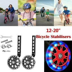 LED Training Wheels para bicicleta, estabilizadores universais para crianças, 12-20 Polegada Bike Cycle - Image 1