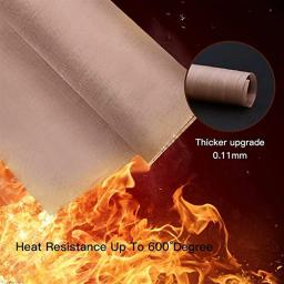 Papel de transferência antiaderente da imprensa do calor, Esteira artesanal resistente ao calor, PTFE Tefloon Shee com fita térmica, 3pcs - Image 4