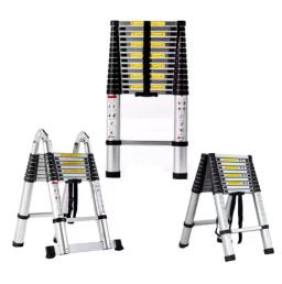 Fabricantes de escadas Escada Loft de alumínio Escada telescópica retrátil para sótão - Image 3