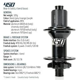 Koozer 450 boost ms cubo traseiro mtb 32h 28h cubos de bicicleta cr-mo eixo de aço 5x141mm 10x141 qr 12x148 através micro spline 12s peças de bicicleta - Image 2