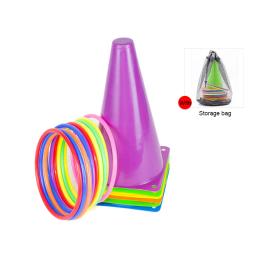 Cones de plástico macio Ring Toss Throwing Game, Carnaval Combo Set, Jogos de festa, brinquedo para criança, adulto - Image 4