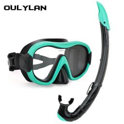 Oulylan Snorkeling Set para Adultos, Saia De Silicone, Óculos Anti-Fog, Máscaras De Mergulho, Equipamento De Piscina, Profissional - Image 2