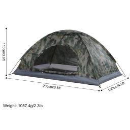 Barraca de acampamento portátil ultraleve destacável única/dupla pessoa tenda upf 30 + anti-uv revestimento barraca de praia para caminhadas ao ar livre - Image 4