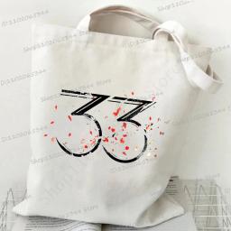 Clair obscur expedição 33 moda impressão lona sacola harajuku estilo jogo amante bolsa de ombro das mulheres dos homens bolsas - Image 5