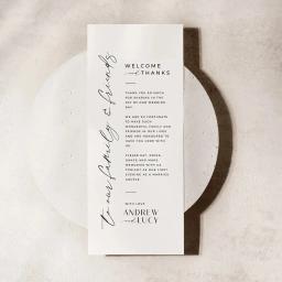 Cartão personalizado do menu da tabela, convite do casamento, obrigado, cartões do lugar bem-vindo, decoração minimalista moderna, IC101, 4x8 polegadas, 50 pcs - Image 3