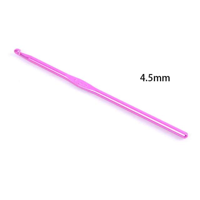 Conjunto de Ganchos de Alumínio para Crochê e Tricô - Agulhas de 3,5mm a 5mm para Confecção de Suéteres e Tecelagem