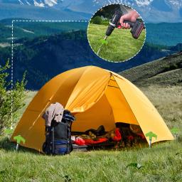 Estacas de barraca com soquete hexagonal, âncora de terra, parafuso, prego de acampamento, resistente, pegs, 24pcs - Image 3
