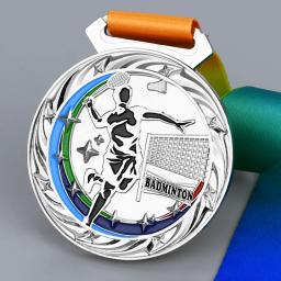 7cm 100g medalha de badminton alta qualidade emblemas lembranças escola esportes combinar ouro prata bronze medalhas de metal troféu impressão gratuita - Image 5