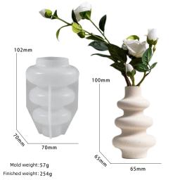 Molde De Vaso De Silicone Irregular, Ornamento DIY, Cimento De Gesso, Molde De Resina Artesanato, Decoração De Casa - Image 2