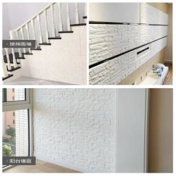 Adesivos de parede 3D Painéis autoadesivos Papel de parede de espuma Decoração de casa Sala de estar Quarto Decoração de crianças Adesivo de tijolo 3D Papéis de parede - Image 5