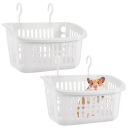 Cesta Pendurada para Pequenos Animais, Gaiola de Hamster, Casa de Rato, Ninhos para Pet, Chinchilla Cage, Brinquedo, 2 PCs - Image 1
