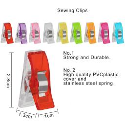 Clipes acolchoados plásticos para costura DIY, grampos de colcha, tricô e vestuário, trabalho de papel, enforcamento, 20 PCs, 50PCs - Image 2
