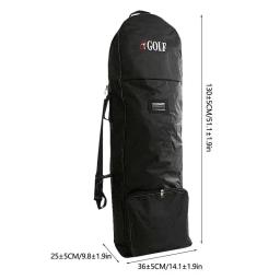 Sacos De Avião De Viagem De Golfe Com Roda E Alças De Ombro Destacáveis, Dobrável Golf Club Travel Cover, Aviation Bag - Image 6