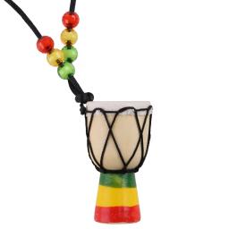 Africano Mini Djembe Percussão Hand Drum, Pingente para Bongo, Presente clássico para crianças, Kids Learning Instrument, Presente - Image 2