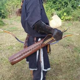 Cinto de couro falso medieval, aljava para tiro com arco Caça Cosplay Vintage Steampunk Seta Titular Arco Tiro Adereços - Image 1