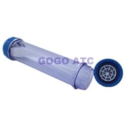 Transparente pequeno T33 shell copo do filtro Filtro de Aquário DIY shell material Sem Cheiro de alta pressão tubo reto garrafa Filtro - Image 4
