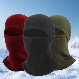 Balaclava de lã térmica para homens e mulheres, máscara facial completa, aquecedor de pescoço, motocicleta, capô de ciclismo, forro, esportes, corrida, inverno, novo - Image 1