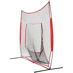 Rede De Prática De Beisebol De Softball Com Quadro, Batendo Pitching Batting, Pegando Equipamento Backstop, Ajudas De Treinamento, Rede De Rebound, 7x7 pés - Image 1