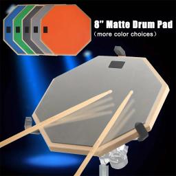 8 em snare tambor prática almofada para bater dupla face silencioso prática tambor almofada de prática snare com duas superfícies prática - Image 1